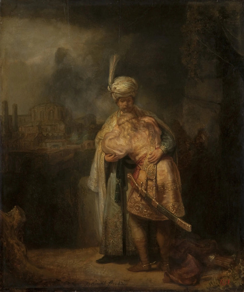 De Scheiding van David en Jonathan - Rembrandt