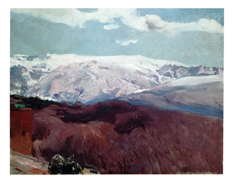 De Sierra Nevada in de winter - Joaquín Sorolla