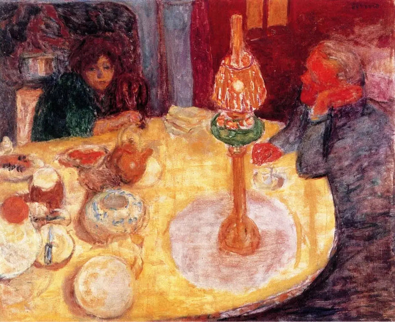 De Avond onder de Lamp - Pierre Bonnard