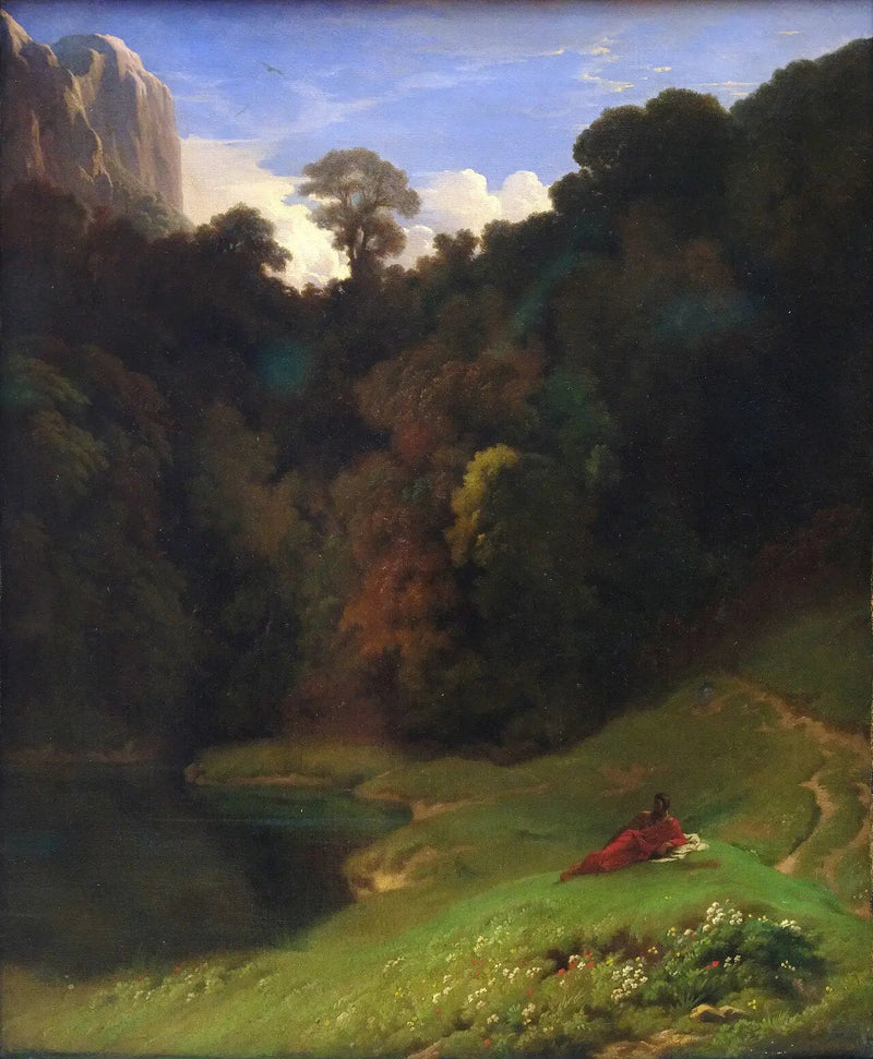 De Eenzaamheid - Hippolyte Flandrin
