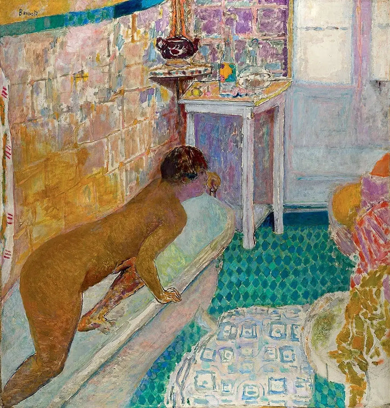 De uitgang van het bad - Pierre Bonnard
