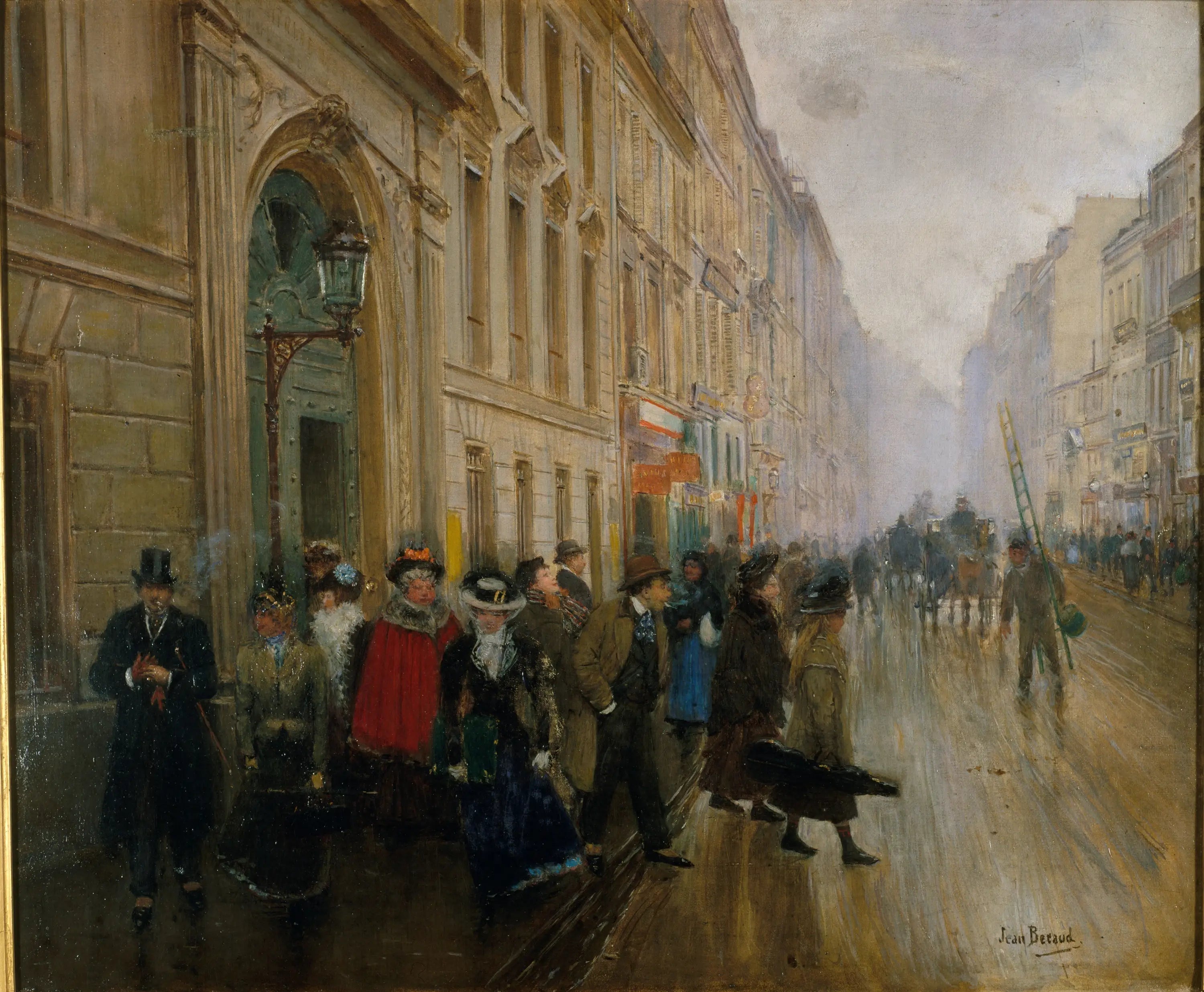 La sortie du conservatoire de musique - Jean Béraud image 1 tableau peint à l’huile sur toile