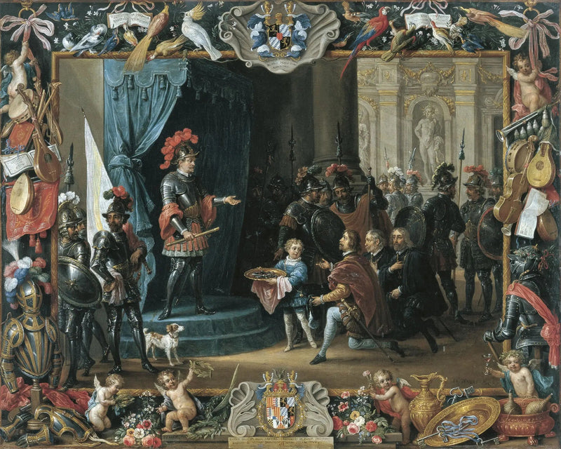 De onderwerping van de Siciliaanse rebellen aan Antonio de Moncada in 1411 - David Teniers de Jonge

Source:
La soumission des rebelles siciliens à Antonio de Moncada en 1411 - David Teniers le Jeune