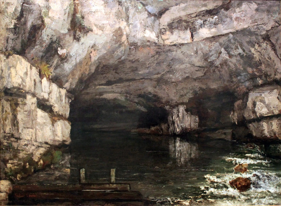De bron van de Loue - Gustave Courbet