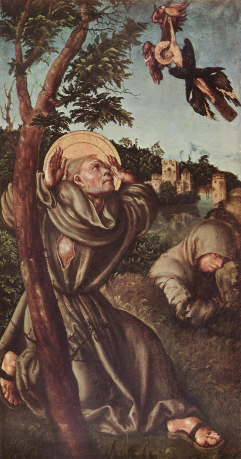 De stigmatisering van Sint-Franciscus - Lucas Cranach de Oudere