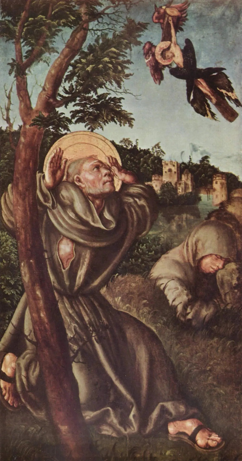 De stigmatisering van Sint-Franciscus - Lucas Cranach de Oudere