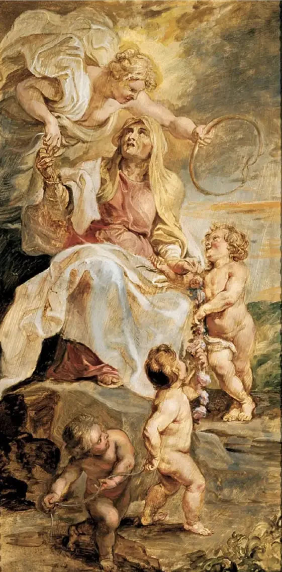De opvolging van de pausen - Peter Paul Rubens