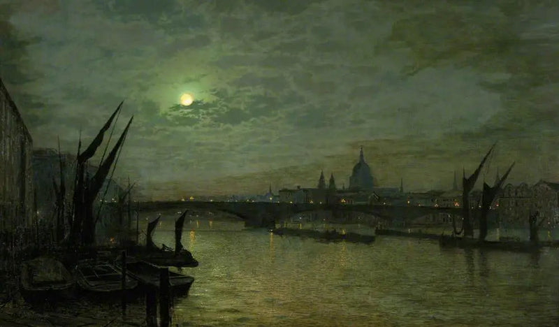De Theems bij maanlicht met de Southwark-brug, Londen - John Atkinson Grimshaw

Source:
La Tamise au clair de lune avec le pont de Southwark, Londres - John Atkinson Grimshaw