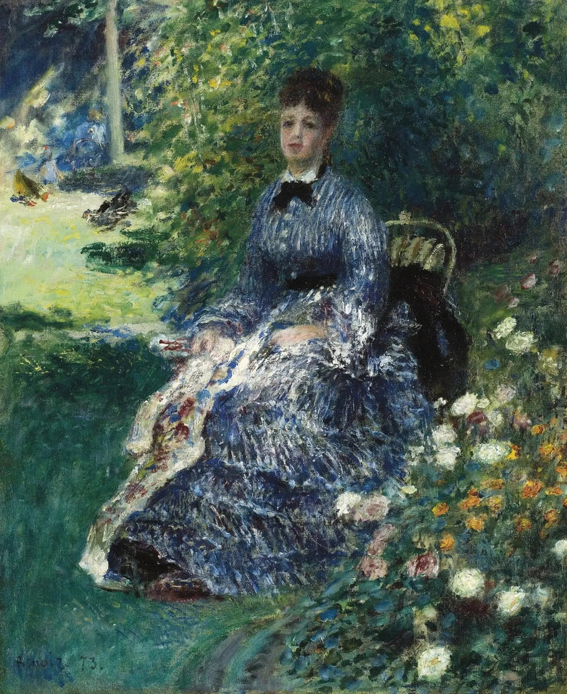 De wandtapijt in het park - Pierre-Auguste Renoir