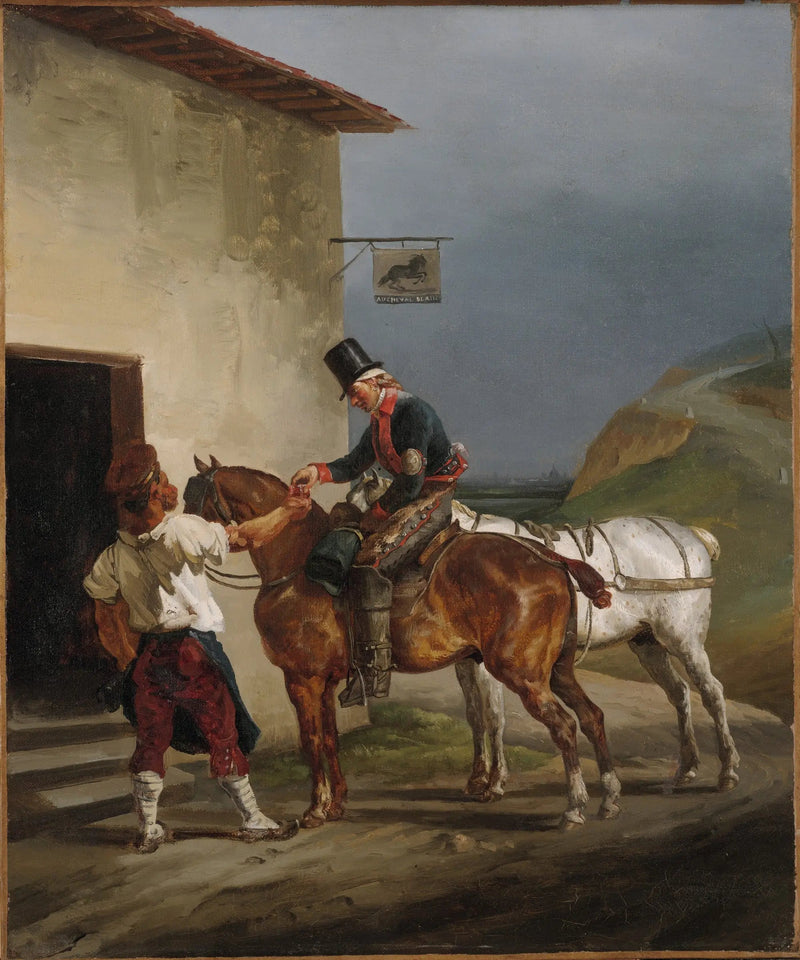 De taverne van het Witte Paard - Théodore Géricault