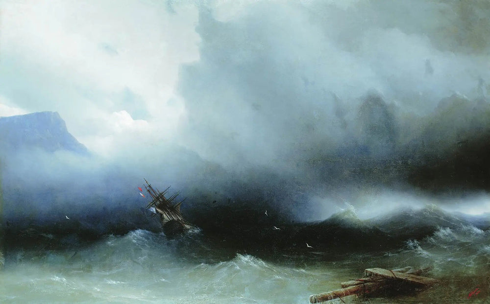 La tempête en mer - Ivan Aïvazovski - Alpha Reproduction