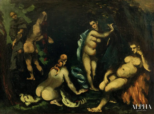 La temptation de Saint Antoine - Paul Cézanne - Reproductions de tableaux et peintures haut de gamme