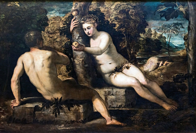 De Verleiding van Adam en Eva - Jacopo Tintoretto