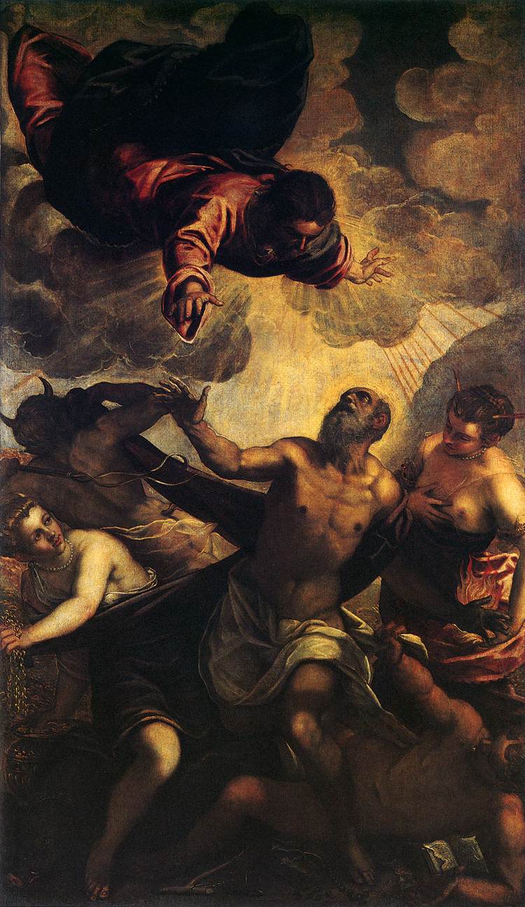 De Verleiding van Sint-Antonius - Jacopo Tintoretto