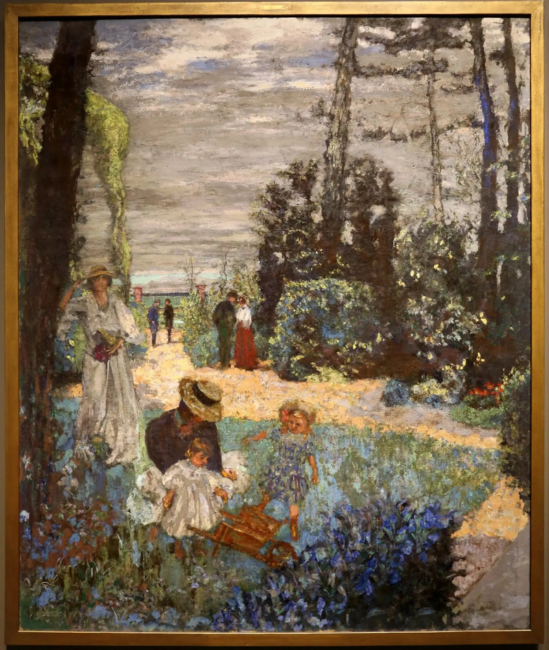 Het terras in Vasouy - De tuin - Édouard Vuillard