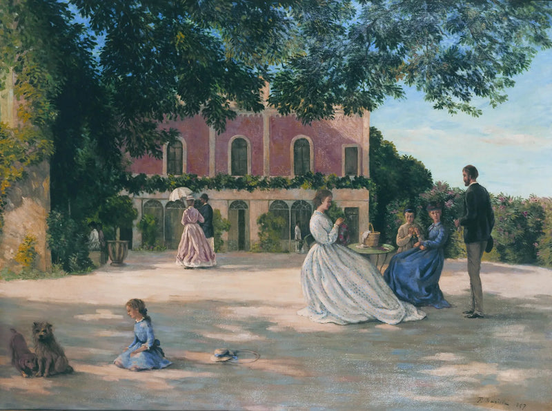 Het Terras van Méric - Frédéric Bazille