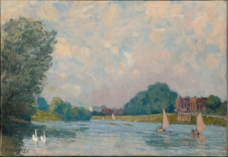 Het Terras van Saint-Germain, lente - Alfred Sisley