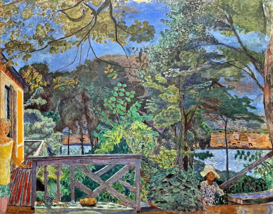 Het terras van Vernon - Pierre Bonnard
