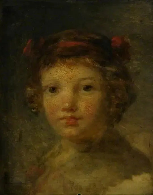 Het hoofd van een kind - Jean-Honoré Fragonard
