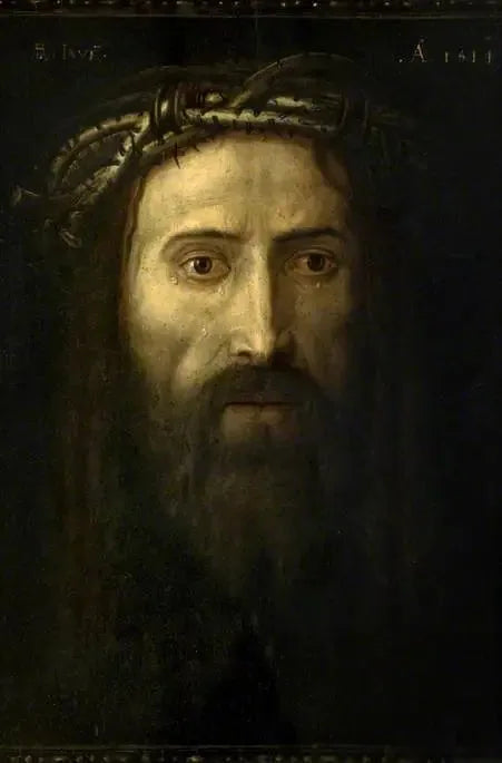 Het hoofd van Christus gekroond met doornen - Albrecht Dürer