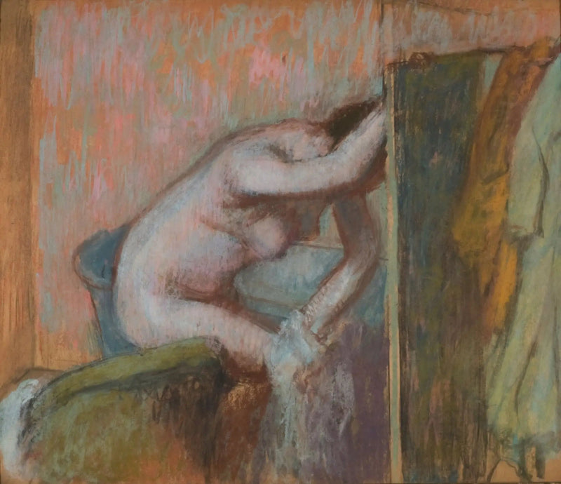 Het Toilet na het Bad - Edgar Degas