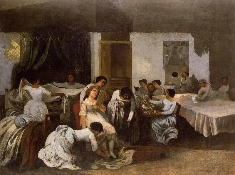 Het Toilet van de Dood - Gustave Courbet