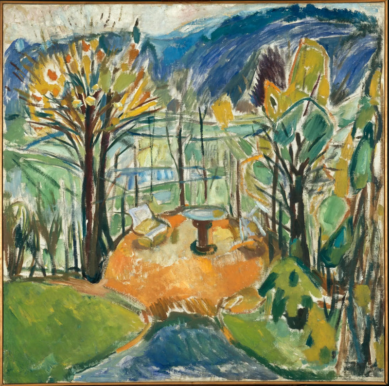 De Pergola aan het einde van de herfst - Edvard Munch