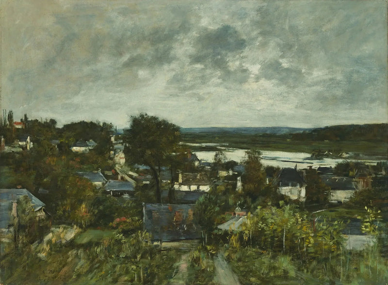 La Touques bij Deauville - Eugène Boudin