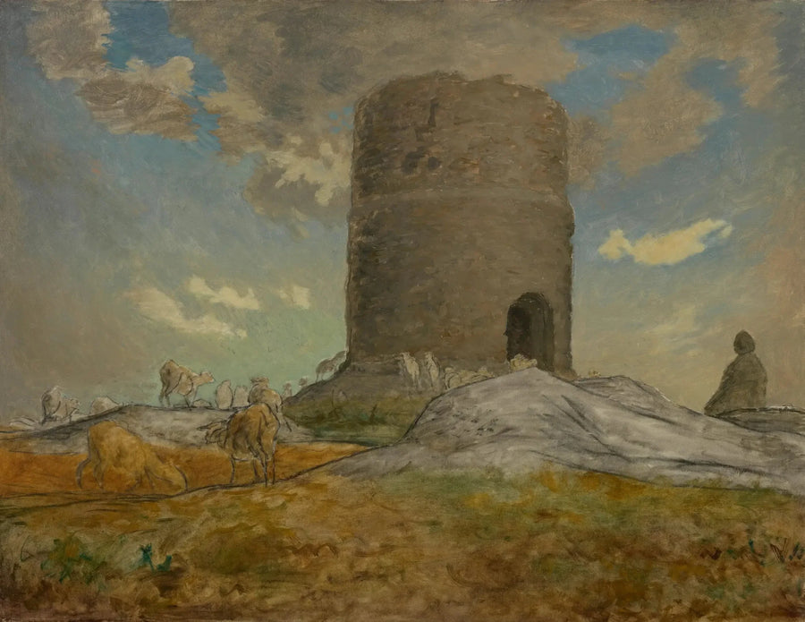 De Toren van Chailly nabij Barbizon - Jean-François Millet