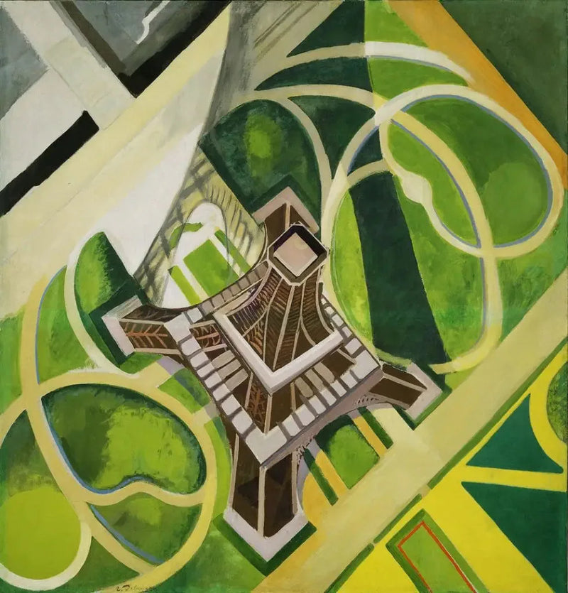 De Eiffeltoren en de Tuinen van het Champ-de-Mars - Robert Delaunay