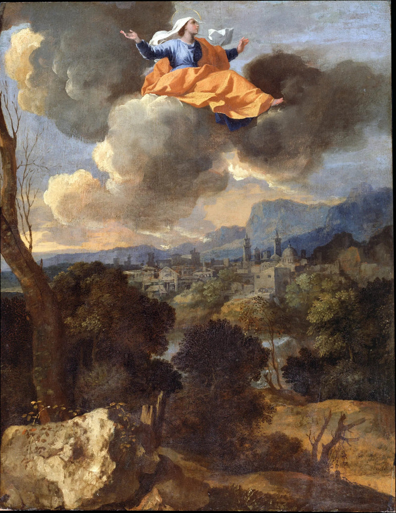 Het wonderbaarlijke vertelling van Sint-Rita van Cascia - Nicolas Poussin