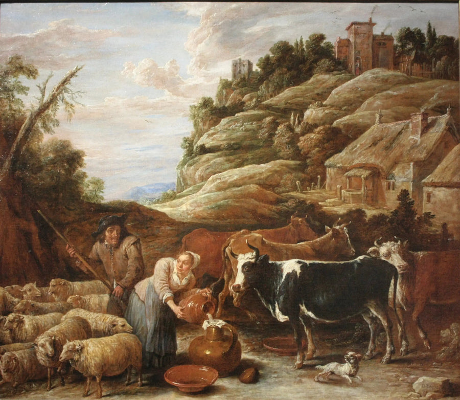 De veehandel - David Teniers de Jonge

Source:
La Traite du troupeau - David Teniers le Jeune
