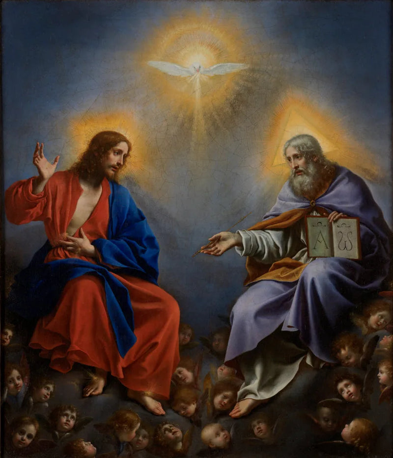 De Drie-eenheid in glorie - Carlo Dolci