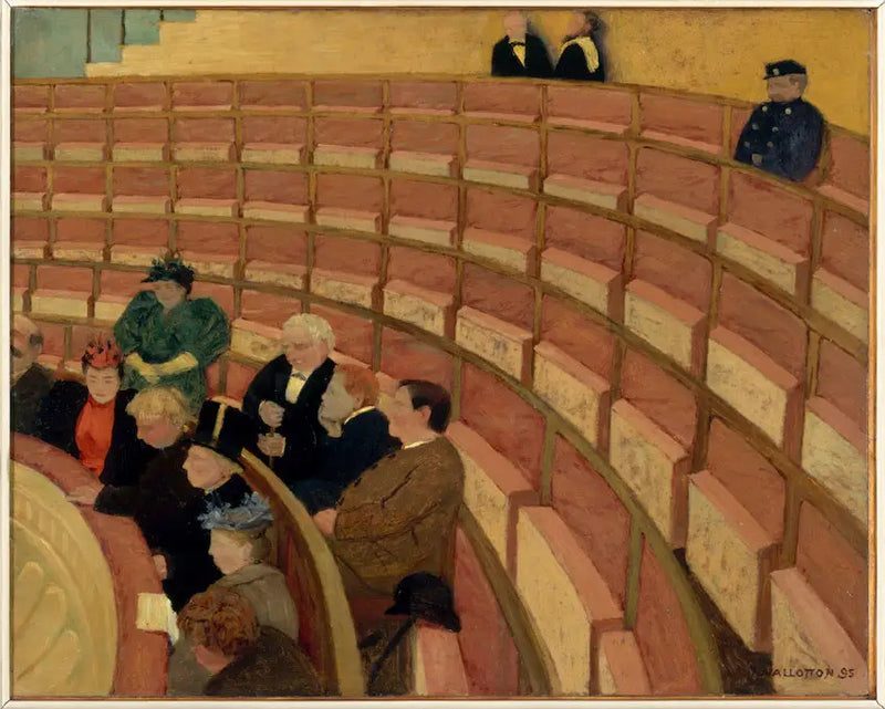 De Derde Galerij van het Châtelet Theater - Félix Vallotton

Source:
La Troisième galerie du théâtre du Châtelet - Félix Vallotton