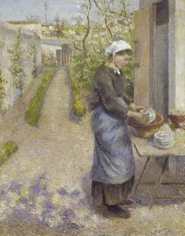 Het servies - Camille Pissarro