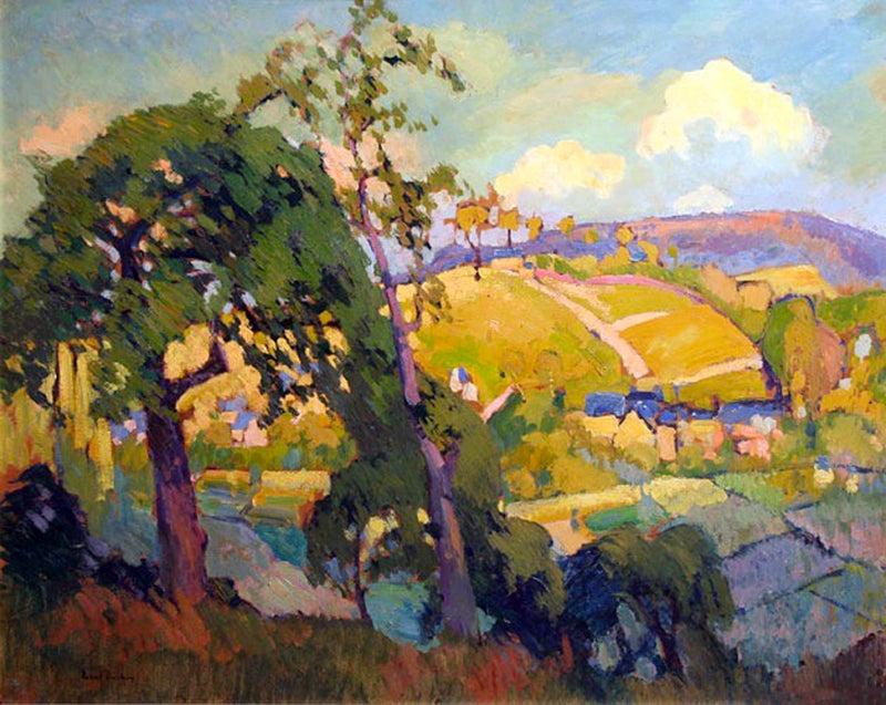 De vallei van Blainville-Crevon - Robert Antoine Pinchon