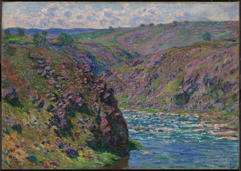 De vallei van de Creuse (effect van zonlicht) - Claude Monet