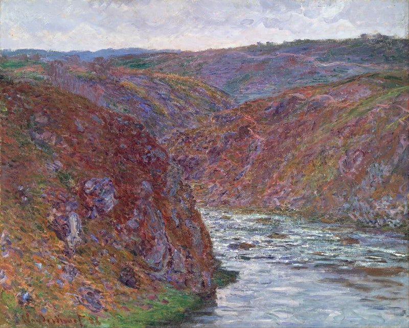 De vallei van de Creuse (grijze dag) - Claude Monet