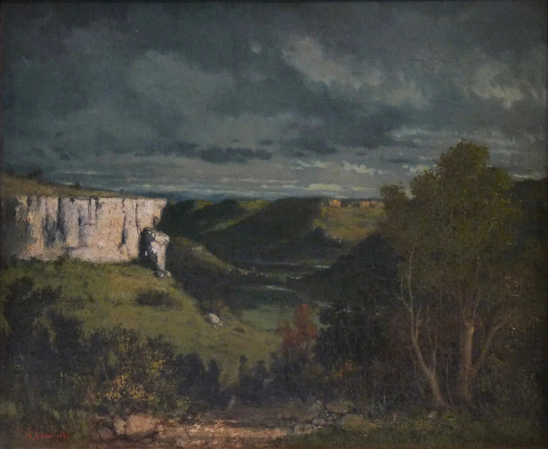 De vallei van de Loue, onweersbui - Gustave Courbet