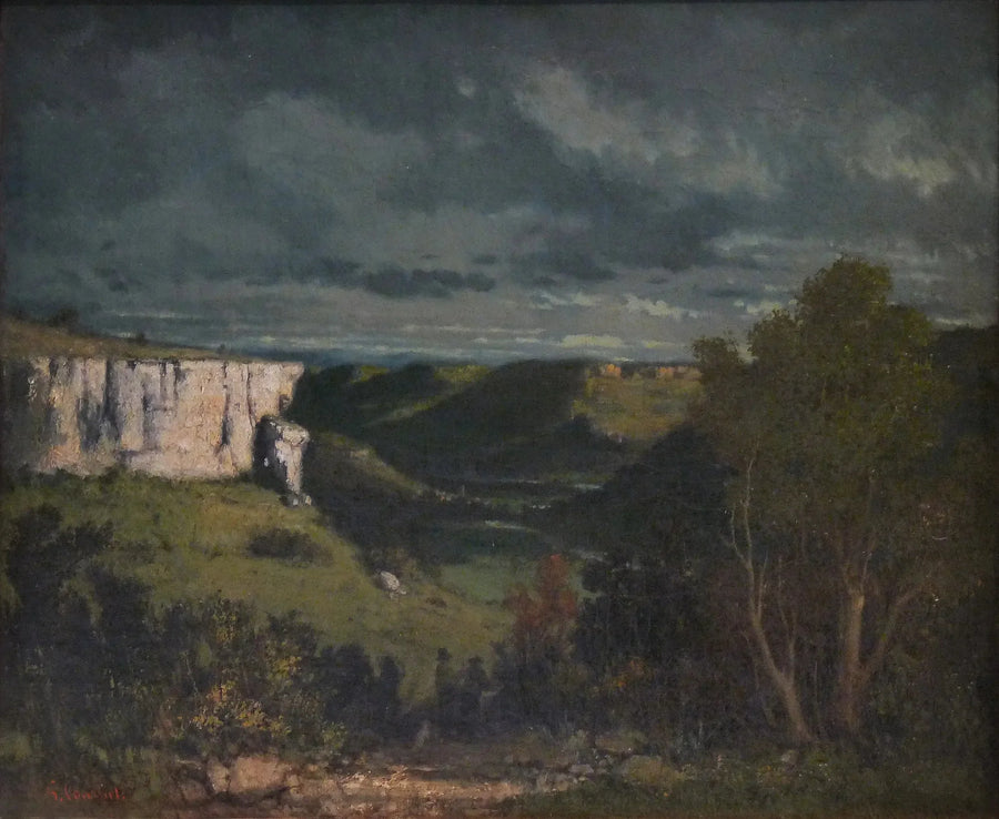 De vallei van de Loue, onweersbui - Gustave Courbet