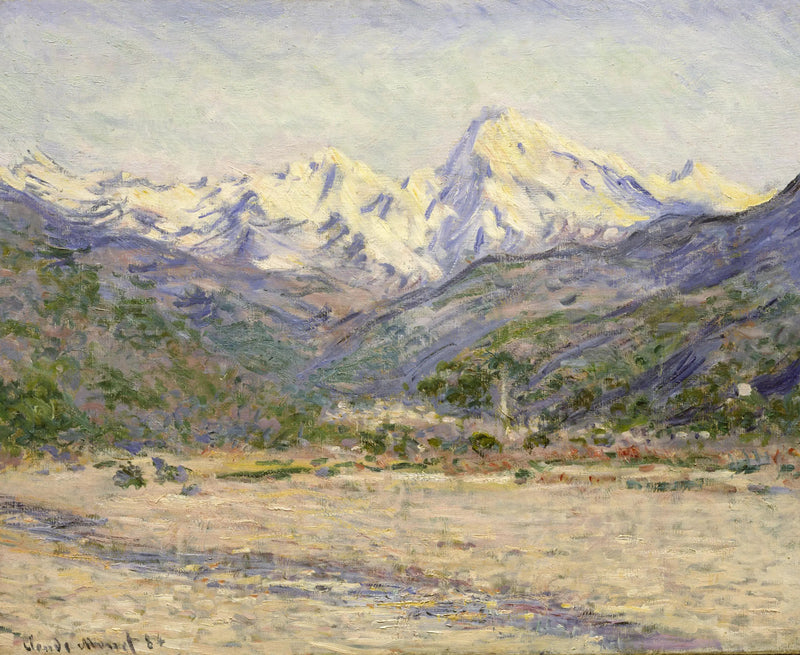 De Vallei van de Nervia - Claude Monet