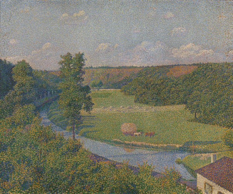 De vallei van de Sambre - Théophile van Rysselberghe