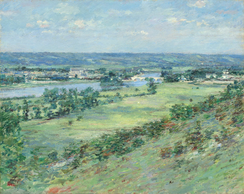 De Seine-vallei, de heuvels van Giverny - Theodore Robinson