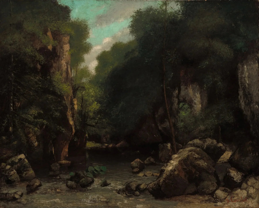 De Vallei van de Zwarte Put - Gustave Courbet