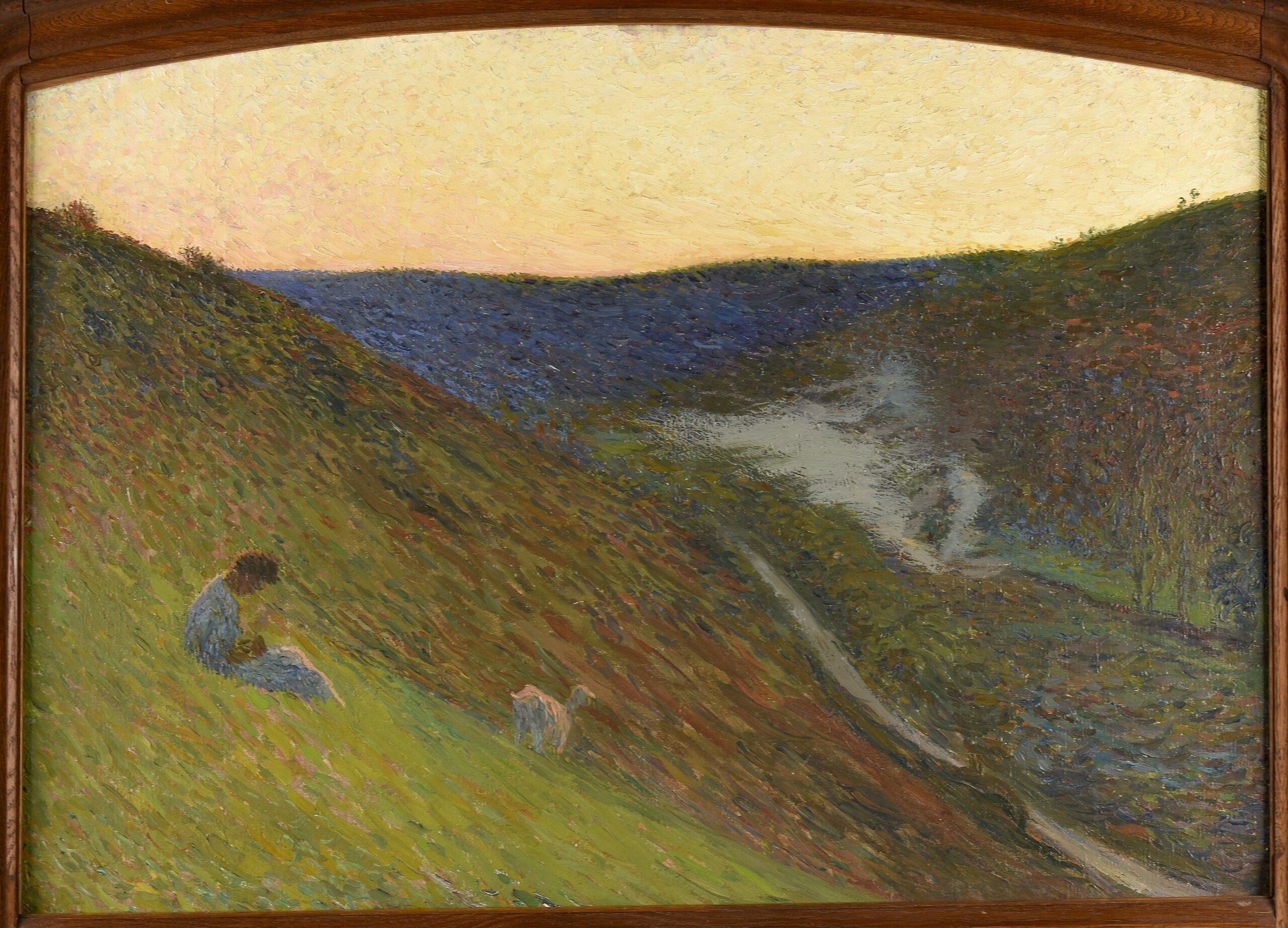 La Vallée du Vert au crépuscule - Henri-Jean Guillaume Martin image 1 tableau peint à l’huile sur toile