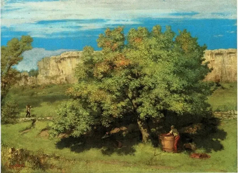 De oogst in Ornans, onder de Roche-du-Mont - Gustave Courbet
