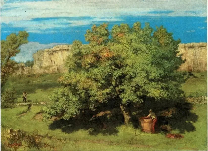 De oogst in Ornans, onder de Roche-du-Mont - Gustave Courbet