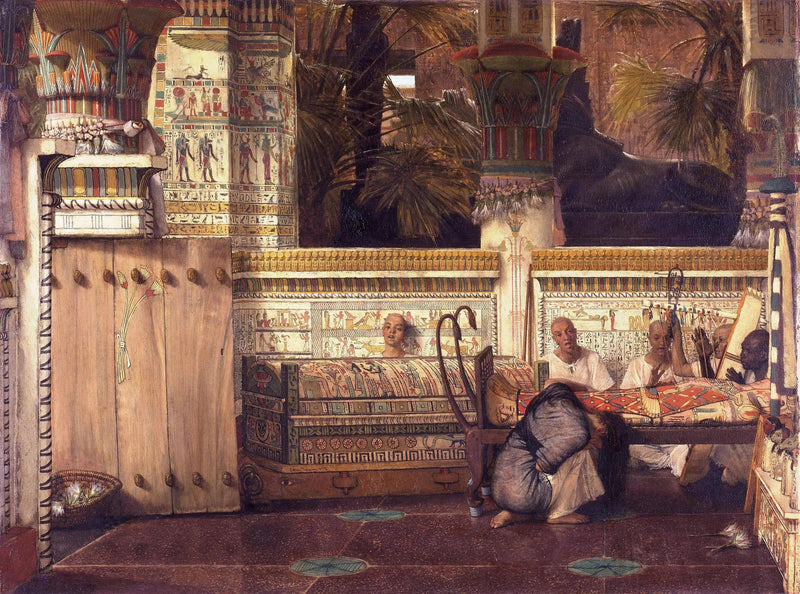 De Egyptische weduwe - Lawrence Alma-Tadema