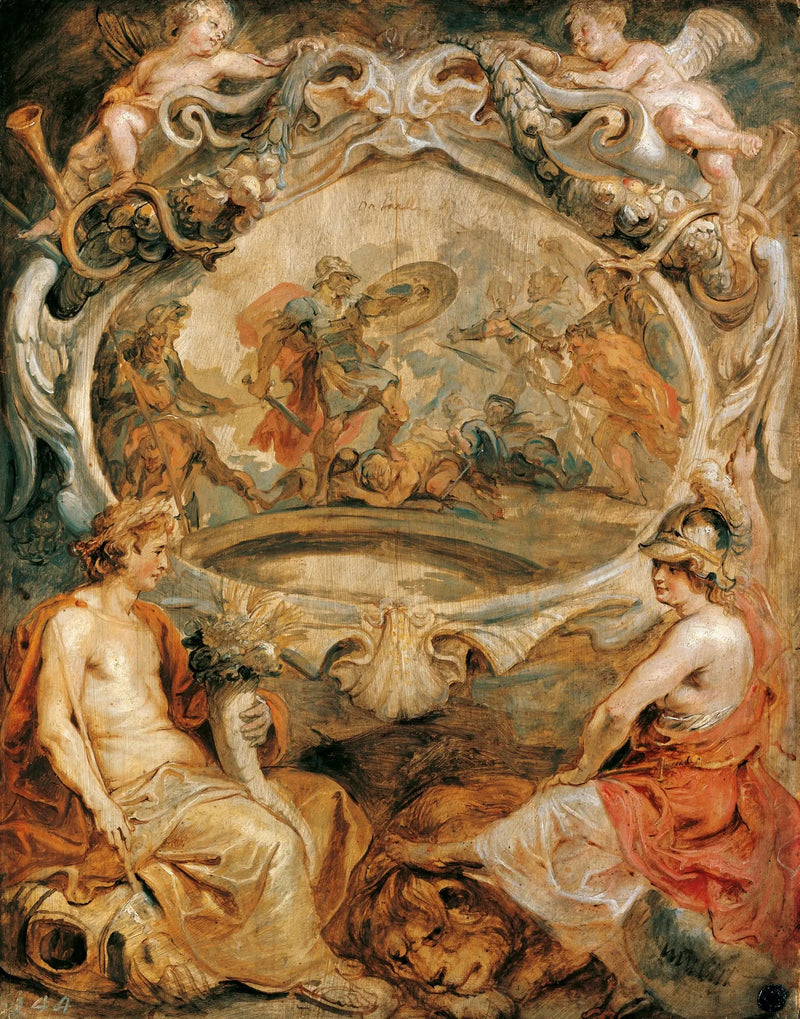 De overwinning van Hendrik IV bij Coutras - Peter Paul Rubens