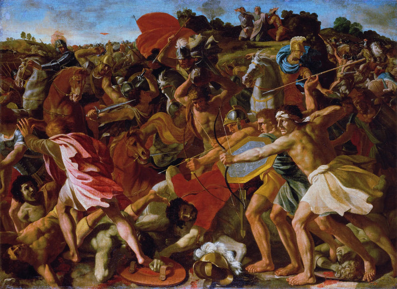 De overwinning van Jozua op de Amalekieten - Nicolas Poussin
